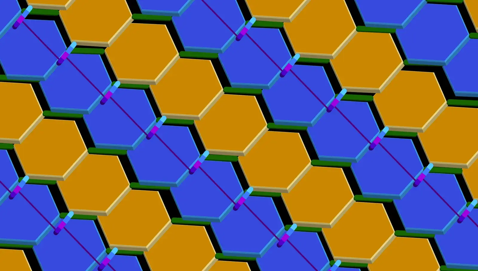 Malla de peptidoglicano en 3D